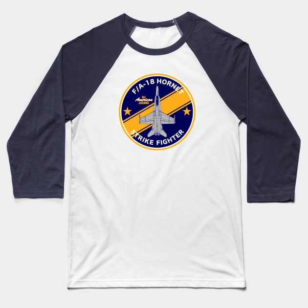 F/A-18 Hornet Baseball T-Shirt by TCP